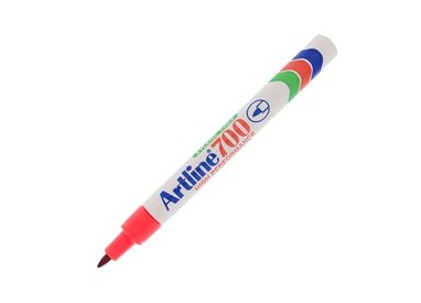 Marcatore artline A 700 permanente punta tonda 0,7mm rosso