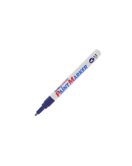 Marcatore artline A 440 punta tonda fine a vernice blu