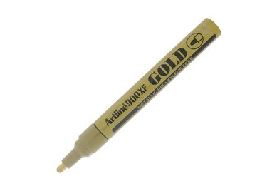 Marcatore artline A 900 a vernice punta tonda oro