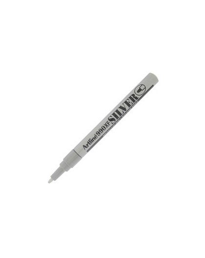 Marcatore artline A 990 punta tonda fine a vernice argento