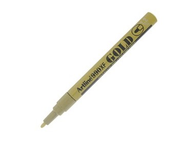 Marcatore artline A 990 punta tonda fine a vernice oro