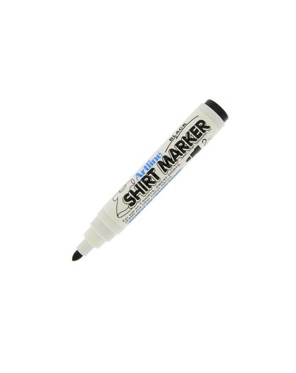 Marcatore per tessuto artline punta 2mm tonda nero