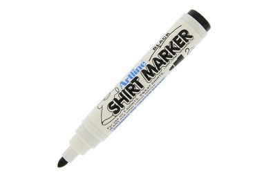 Marcatore per tessuto artline punta 2mm tonda nero