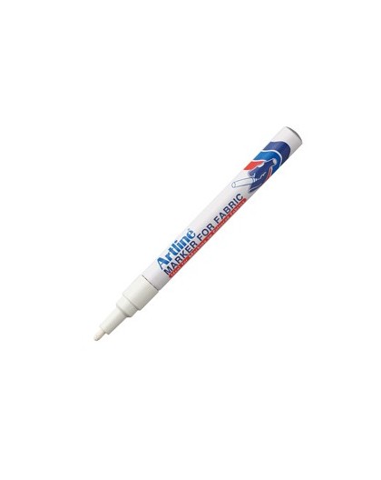 Marcatore per tessuto artline punta tonda 1,2mm bianco