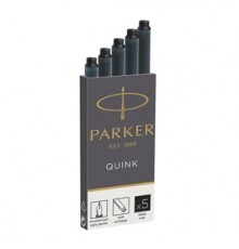 SCATOLA 5 CARTUCCE PARKER QUINK NERO PERMANENTE