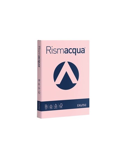 Carta RISMACQUA STANDARD A4 90gr 300fg rosa 10 Favini