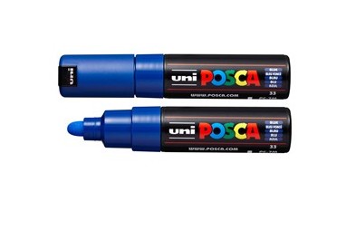 Marcatore UNI POSCA PC7M p.large 4,5-5,5mm blu UNI MITSUBISHI