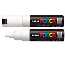 Marcatore UNI POSCA PC7M p.large 4,5-5,5mm bianco UNI MITSUBISHI