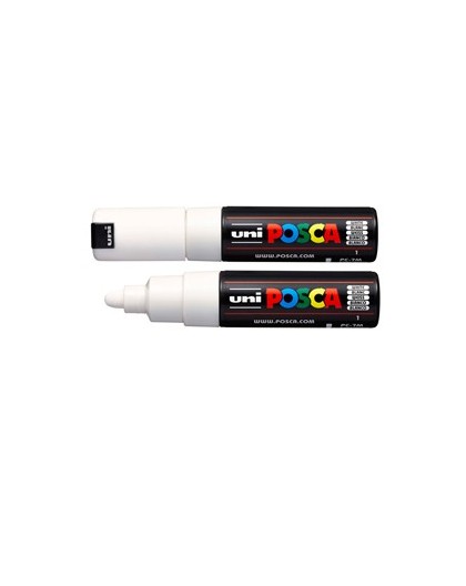 Marcatore UNI POSCA PC7M p.large 4,5-5,5mm bianco UNI MITSUBISHI