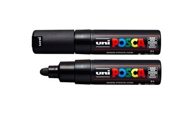 Marcatore UNI POSCA PC7M p.large 4,5-5,5mm nero UNI MITSUBISHI