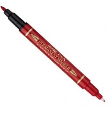 Marcatore permanente Twin Tip doppia punta F/EF rosso Pentel