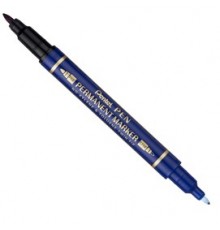 Marcatore permanente Twin Tip doppia punta F/EF blu Pentel
