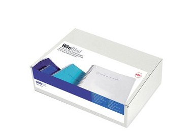 Scatola 100 dorsi metallo passo 3:1 34 anelli - 5mm - bianco - GBC