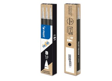 Set 3 refill sfera FRIXIONball CLICKER 1.0mm nero Pilot
