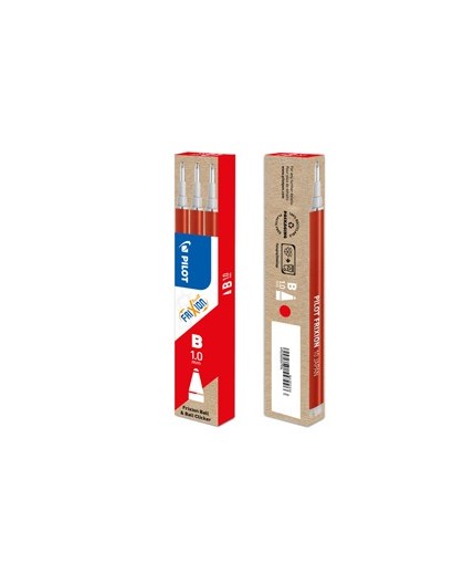 Set 3 refill sfera FRIXIONball CLICKER 1.0mm rosso Pilot