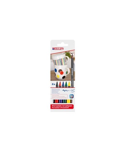 Astuccio 6 marcatori per porcellana EDDING E4200