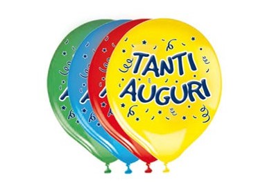 Busta 20 palloncini in lattice Ø30cm Tanti Auguri Big Party