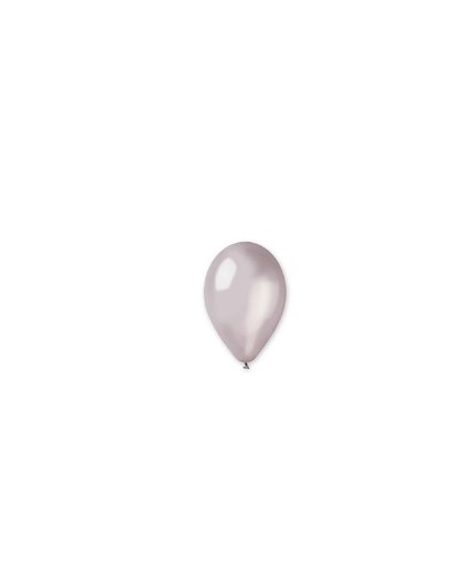 Busta 25 palloncini in lattice Ø26cm Metal Argento Big Party