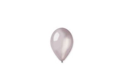 Busta 25 palloncini in lattice Ø26cm Metal Argento Big Party