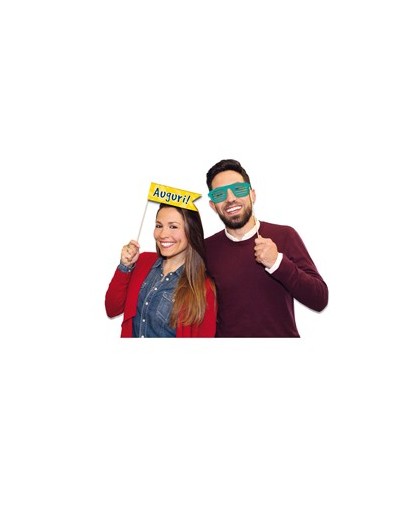 Photo Booth Buon Compleanno 8 fantasie Big Party