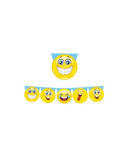 Festone sagomato Emoticons lungh. 6mt Big Party