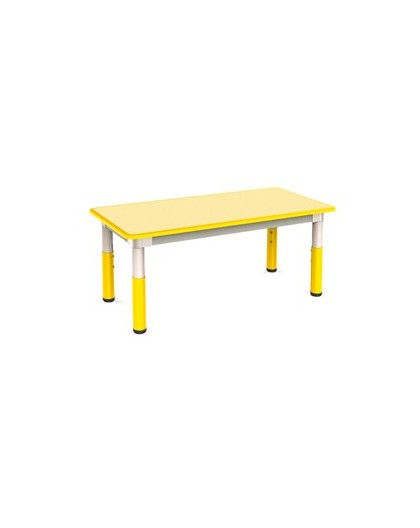 Tavolo telescopico 120x60x46cm H46/58cm giallo CWR