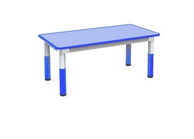 Tavolo telescopico 120x60x46cm H46/58cm blu CWR