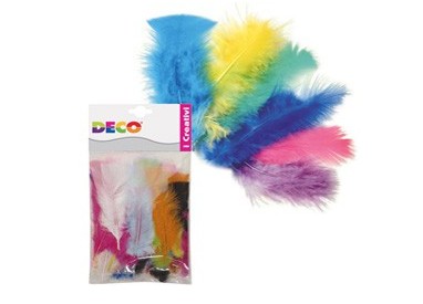 Piume colorate 10gr DECO