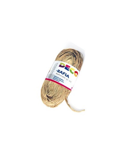 Confezione 50gr Rafia colore naturale DECO