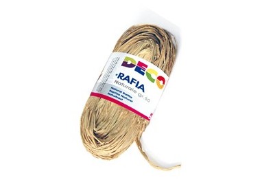 Confezione 50gr Rafia colore naturale DECO