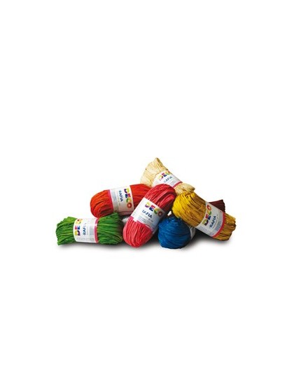 Confezione 10 pezzi Rafia colori assortiti DECO