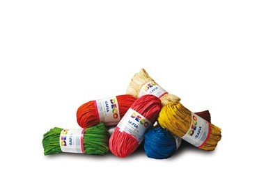Confezione 10 pezzi Rafia colori assortiti DECO