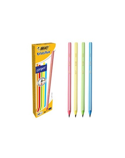 Scatola 12 matite Evolution Stripes BIC