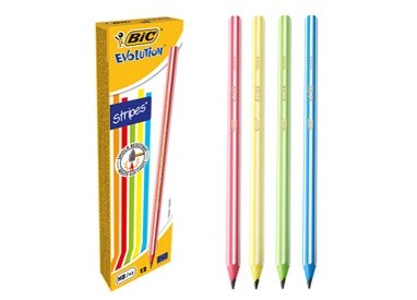 Scatola 12 matite Evolution Stripes BIC