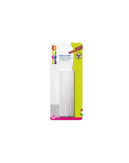 6 stick colle trasp. diam. 11mm x 10cm per pistola a bassa temperatura DECO