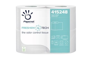 Pacco 4RT Carta igienica 3 veli 25,3mt 230 strappi Freshen Tech Papernet