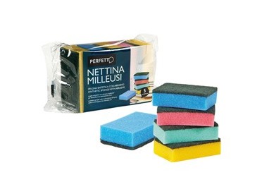 Conf. 5 spugne doppio strato Nettina Milleusi PERFETTO