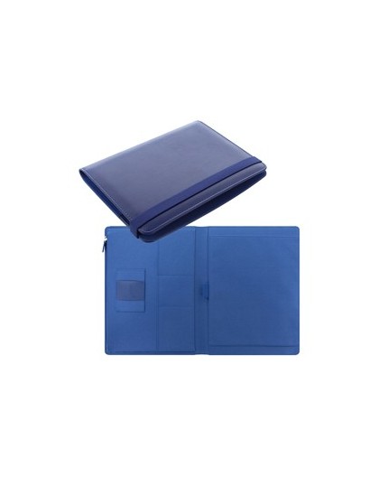 Portablocco Metropol 32x24,5x2,6cm similpelle navy chiusura elastico Filofax