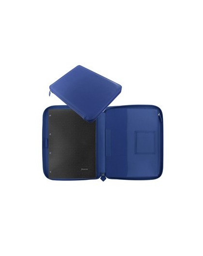 Portablocco Metropol 32x24,5x2,6cm similpelle navy chiusura zip Filofax