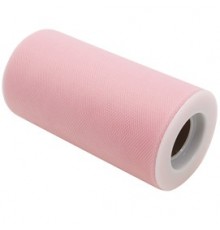Tulle in rotolo 12,5cmx25mt rosa Big Party