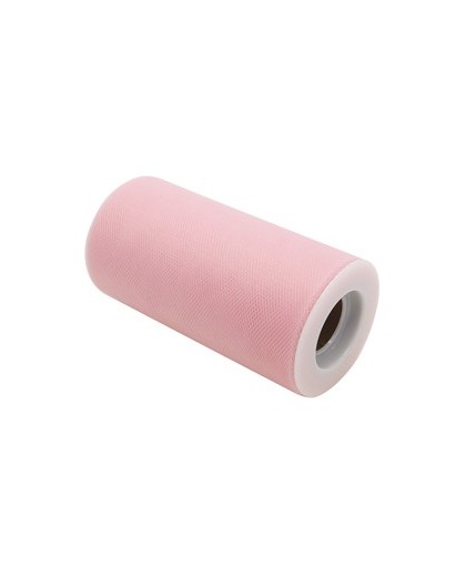 Tulle in rotolo 12,5cmx25mt rosa Big Party