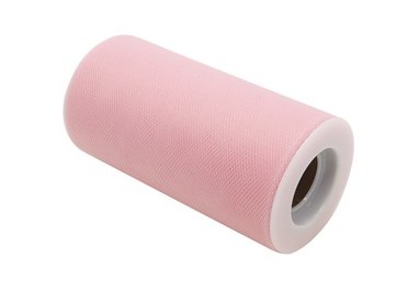 Tulle in rotolo 12,5cmx25mt rosa Big Party