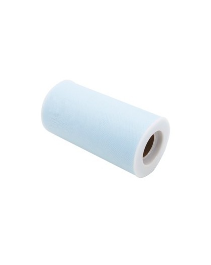 Tulle in rotolo 12,5cmx25mt celeste Big Party