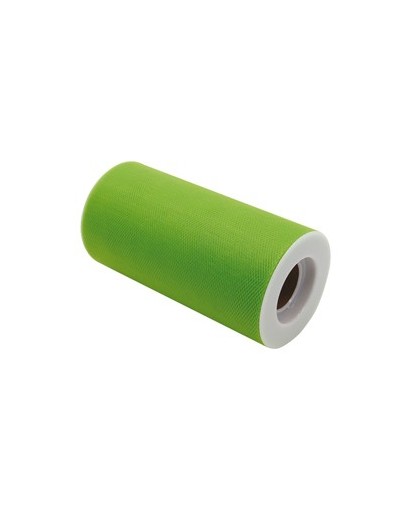 Tulle in rotolo 12,5cmx25mt verde Big Party