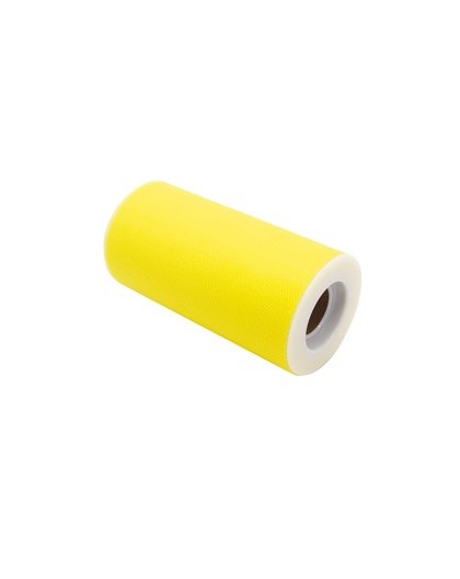 Tulle in rotolo 12,5cmx25mt giallo Big Party
