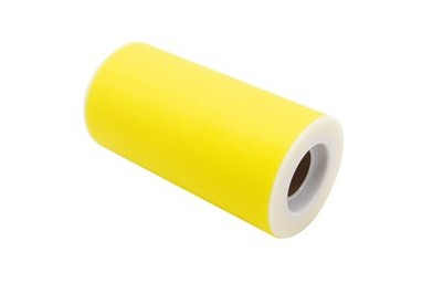 Tulle in rotolo 12,5cmx25mt giallo Big Party