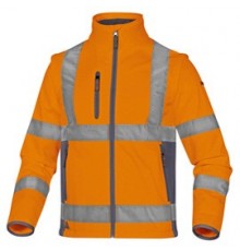 Giacca Softshell Moonlight 2 alta visibilitA' arancio fluo tg.L DeltaPlus