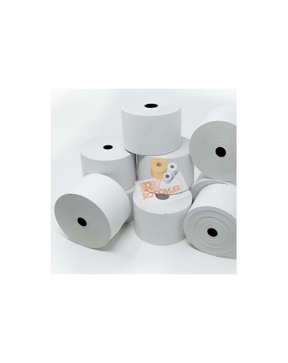 Rotolo carta termica BPA free 70gr neutra 57mmx85mt Ø87mm distrib. self service