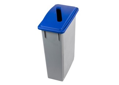 Contenitore Office 90Lt + Coperchio blu per CARTA