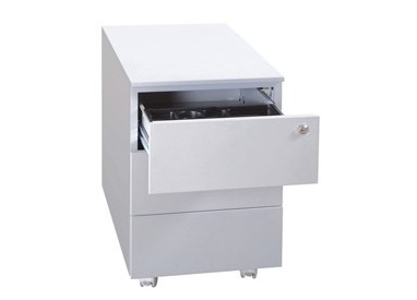 Cassettiere in metallo 3CASS. 40x59xH54cm Grigio Kub8